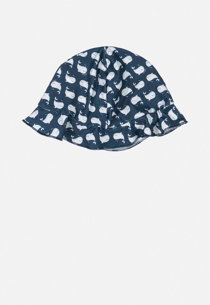 UP Baby - Printed beach hat - navy & white