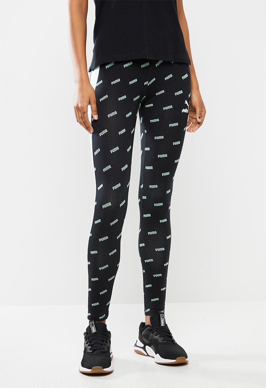 PUMA - Aop legging - mist green