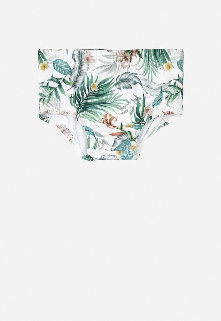 UP Baby - Swimming trunks - white & green 