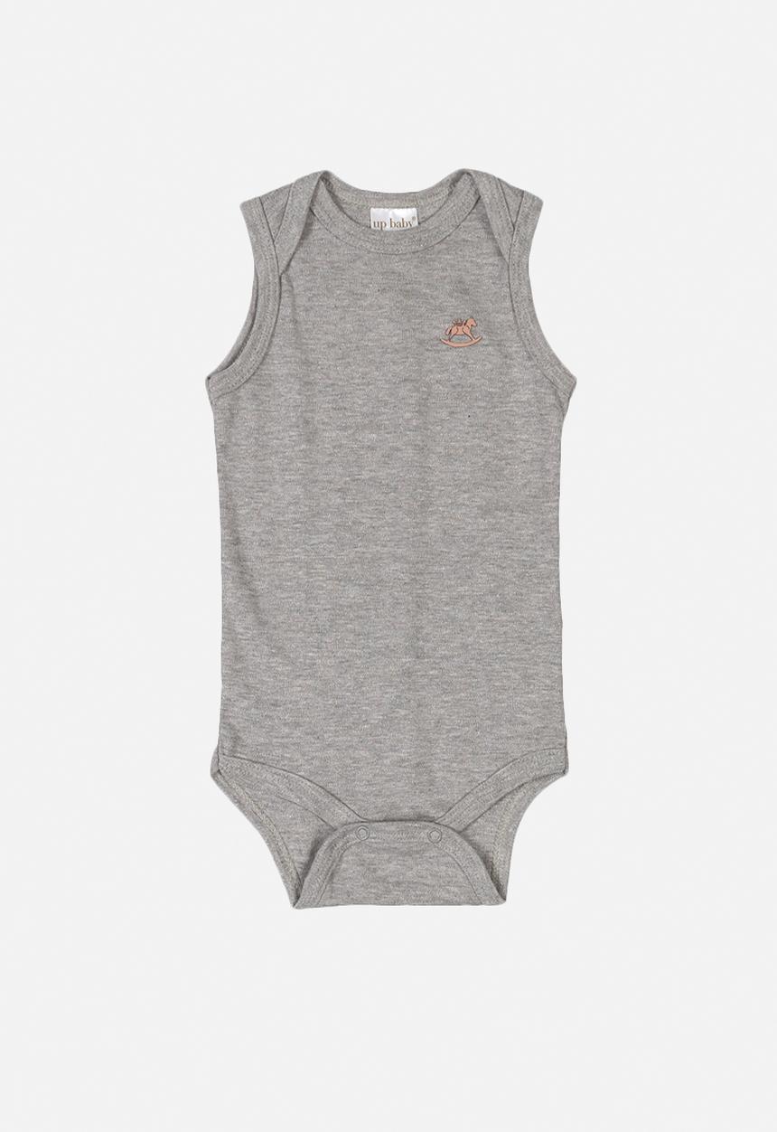 UP Baby - Baby basic bodysuit - grey