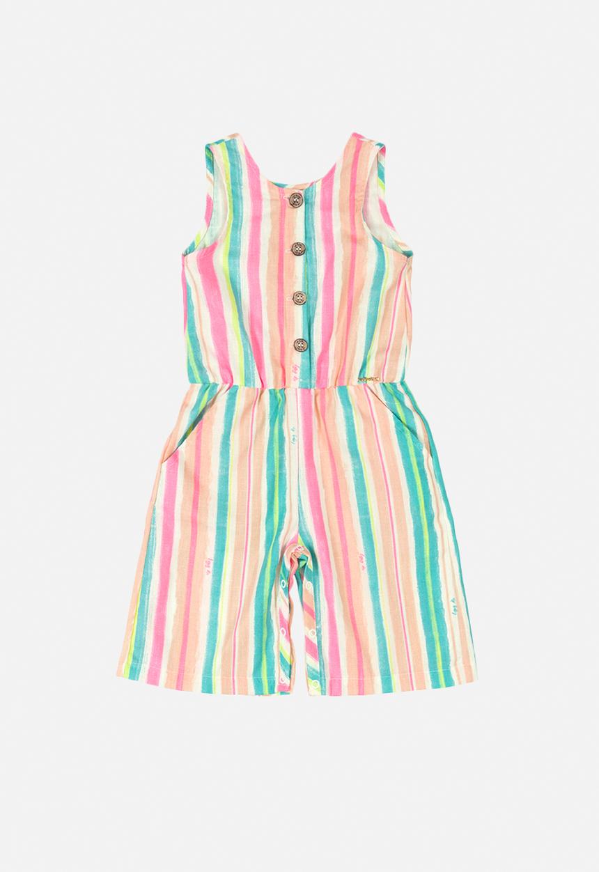 UP Baby - Girls striped romper - multi 