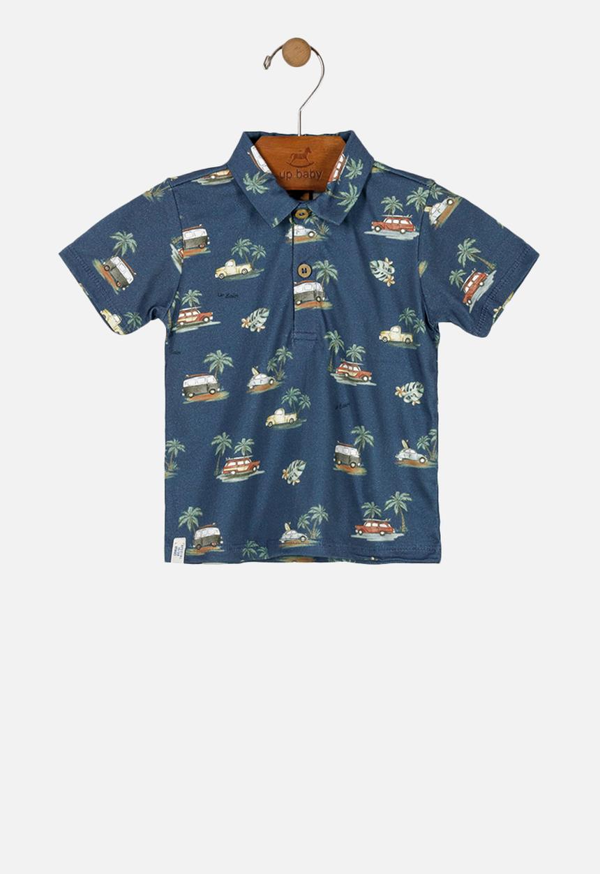 UP Baby - Boys printed shirt - blue