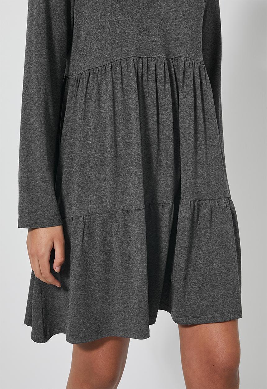 Superbalist - Tiered knit dress - charcoal melange