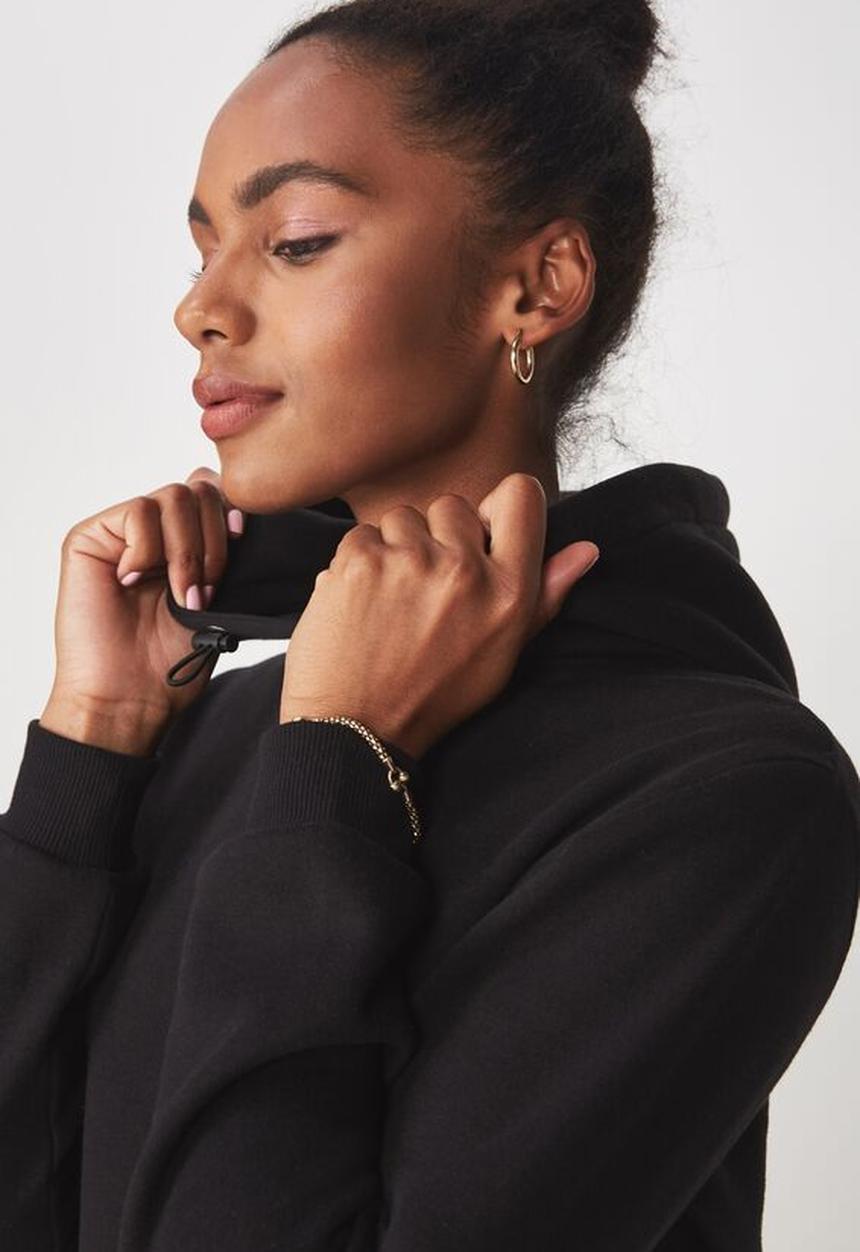 Factorie - Classic crop hoodie - black