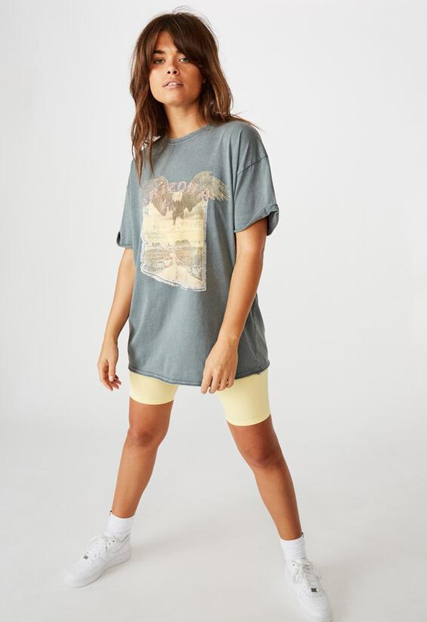 Factorie - Oversized graphic tee arizona eagle - washed grey