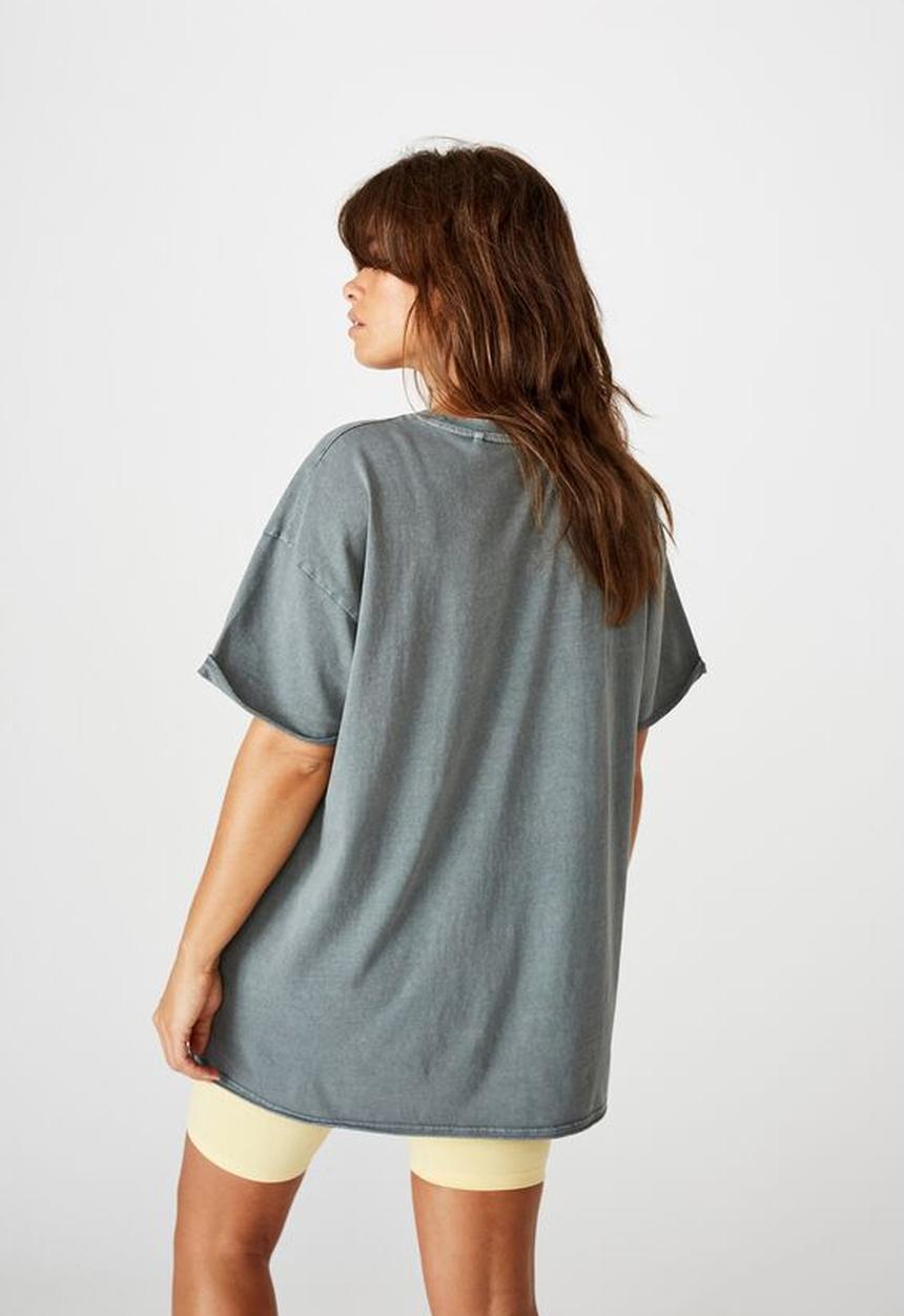 Factorie - Oversized graphic tee arizona eagle - washed grey