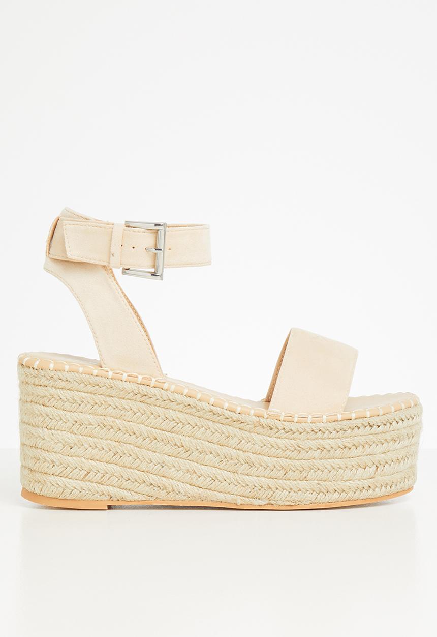 Public Desire - Saffy wedge heel - beige