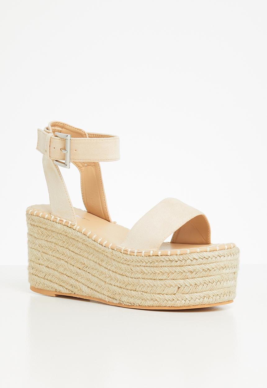 Public Desire - Saffy wedge heel - beige