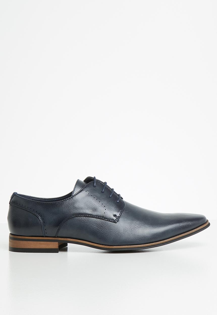 Gino Paoli - Square toe welt lace up - navy
