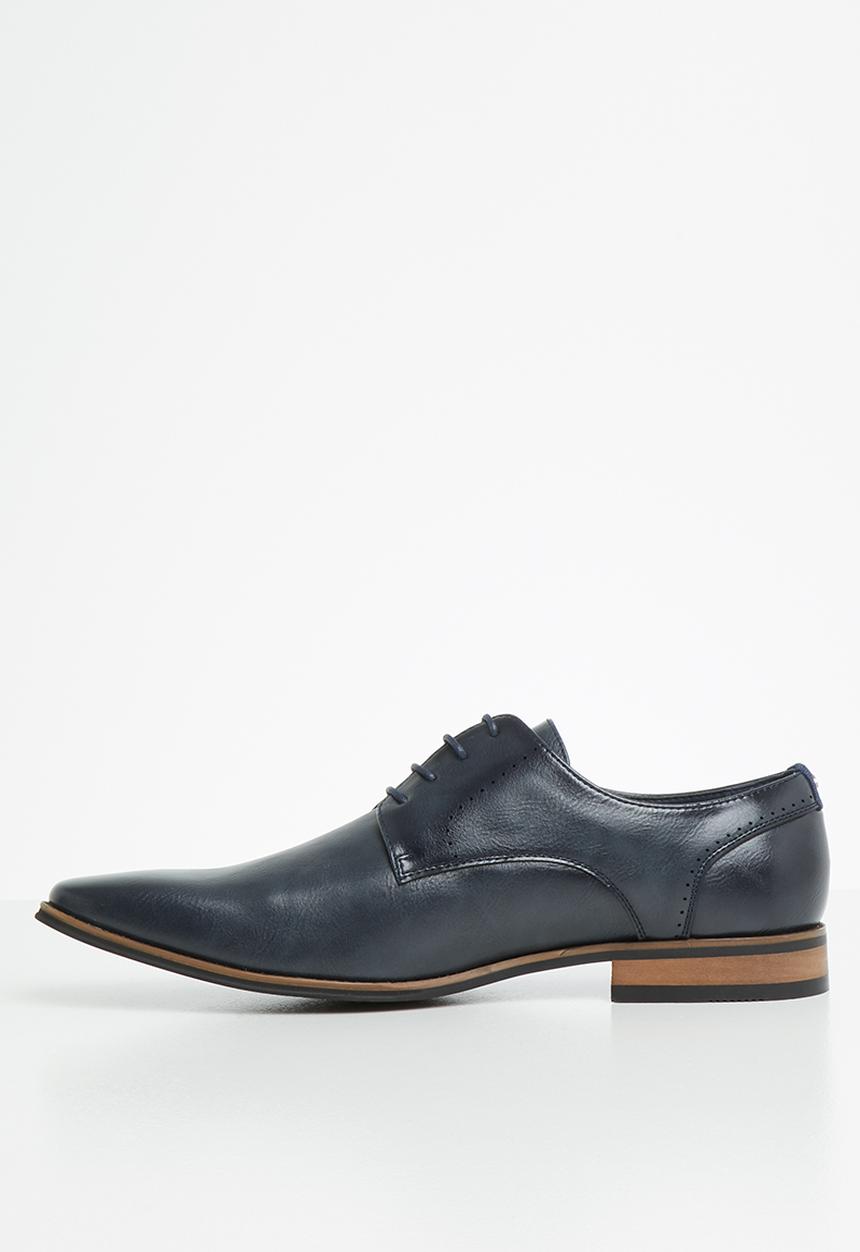 Gino Paoli - Square toe welt lace up - navy