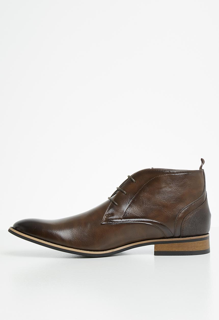 Gino Paoli - Woodstack lace up boot - brown