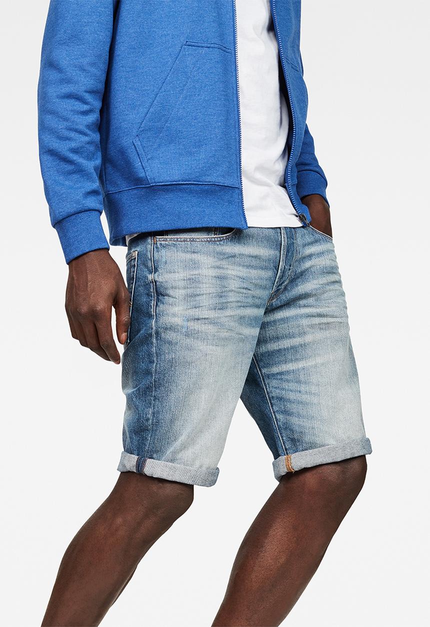 G-STAR - 3301 short Sato denim medium aged