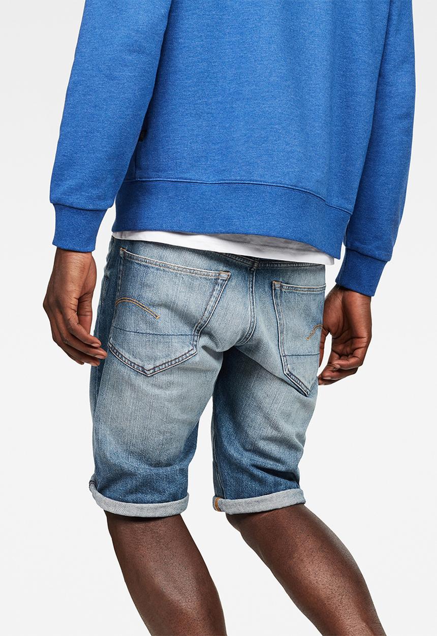 G-STAR - 3301 short Sato denim medium aged