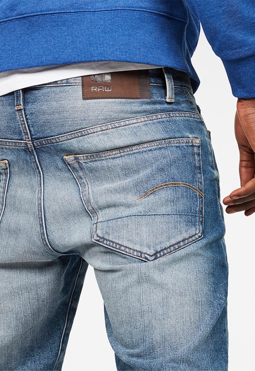 G-STAR - 3301 short Sato denim medium aged