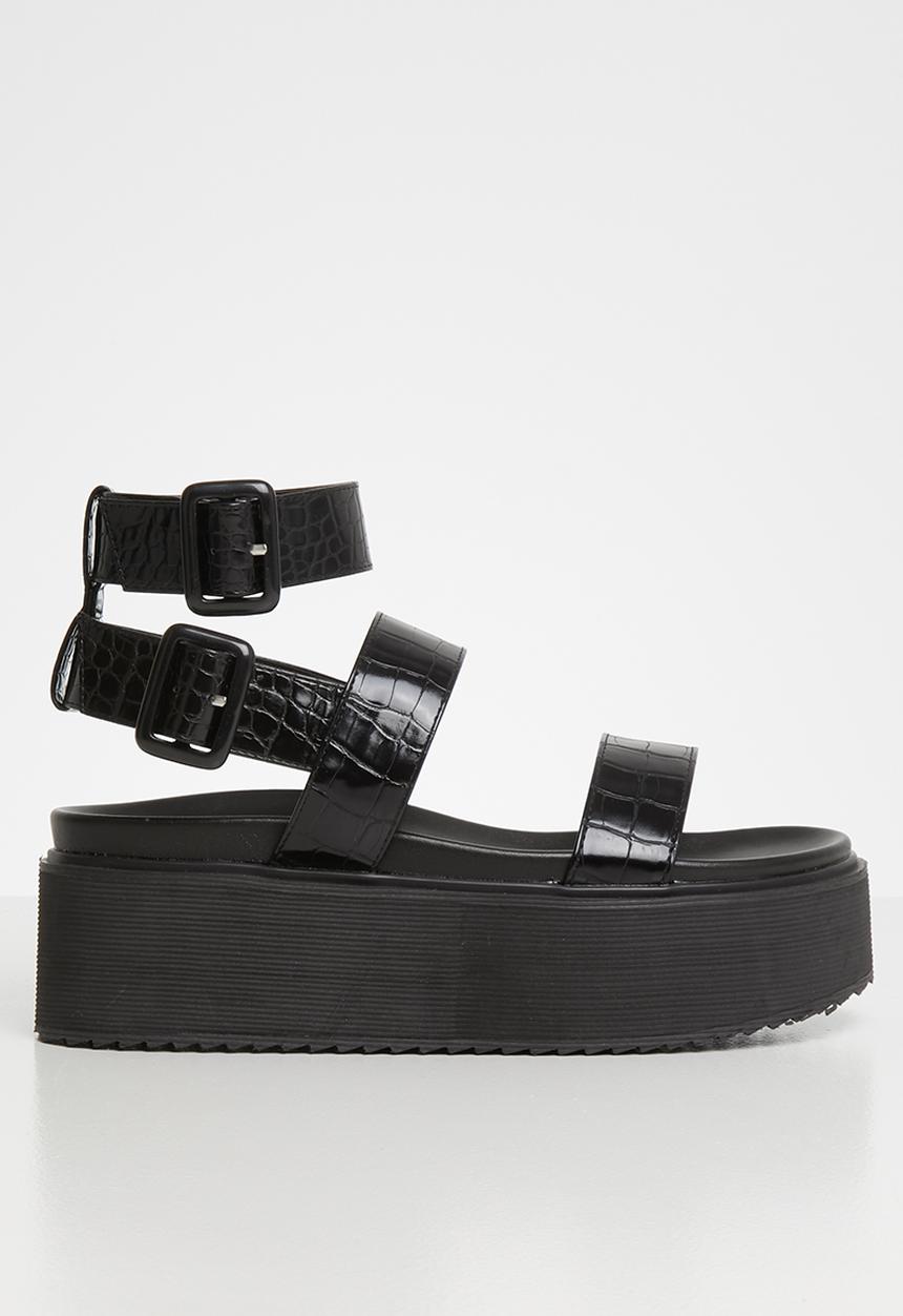 Public Desire - Kodie flatform sandal - black