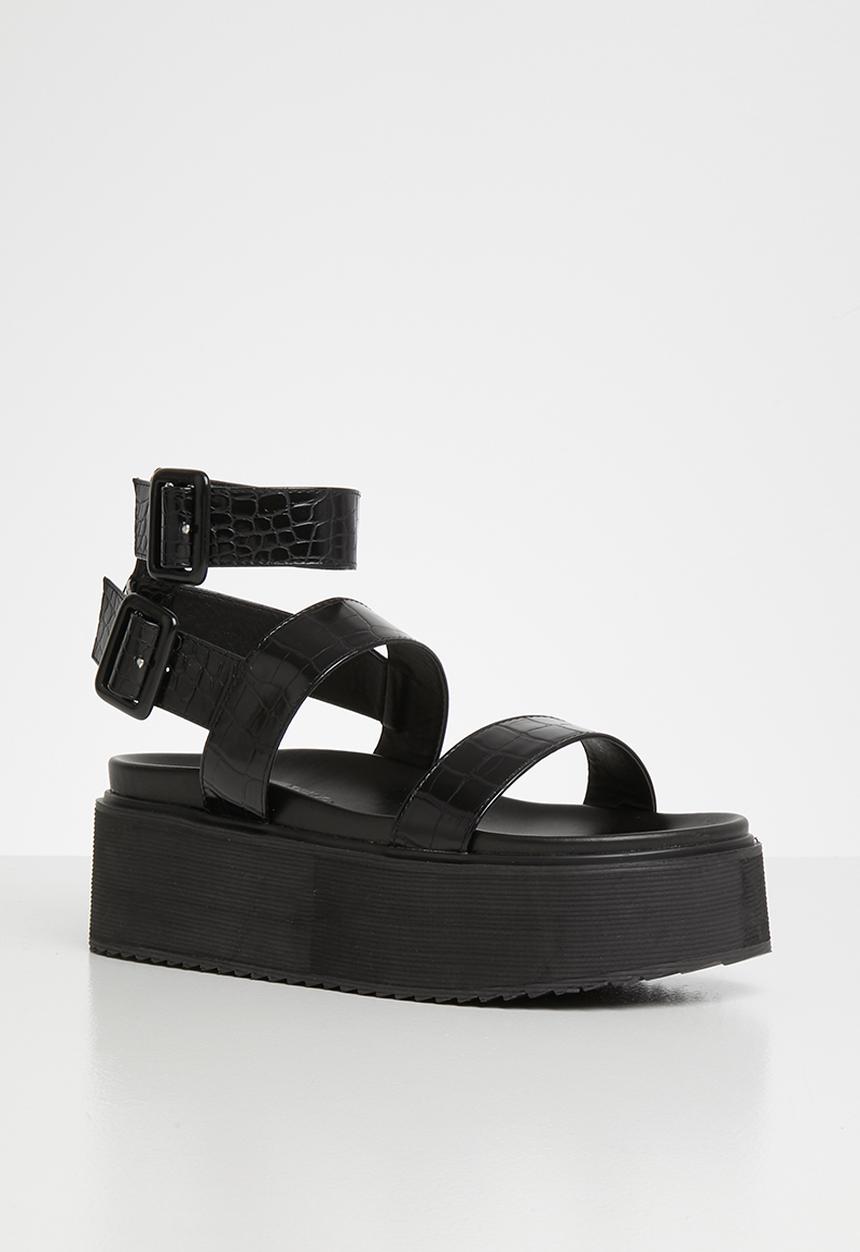 Public Desire - Kodie flatform sandal - black