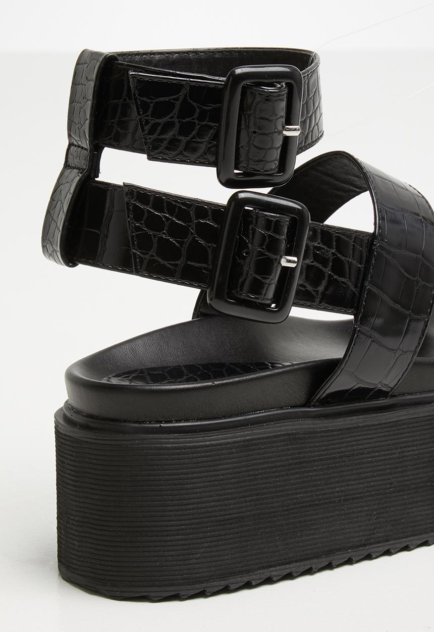 Public Desire - Kodie flatform sandal - black