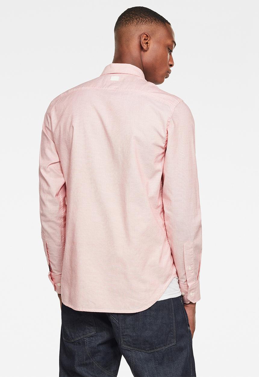 G-STAR - Dowl straight long sleeve shirt - pink 