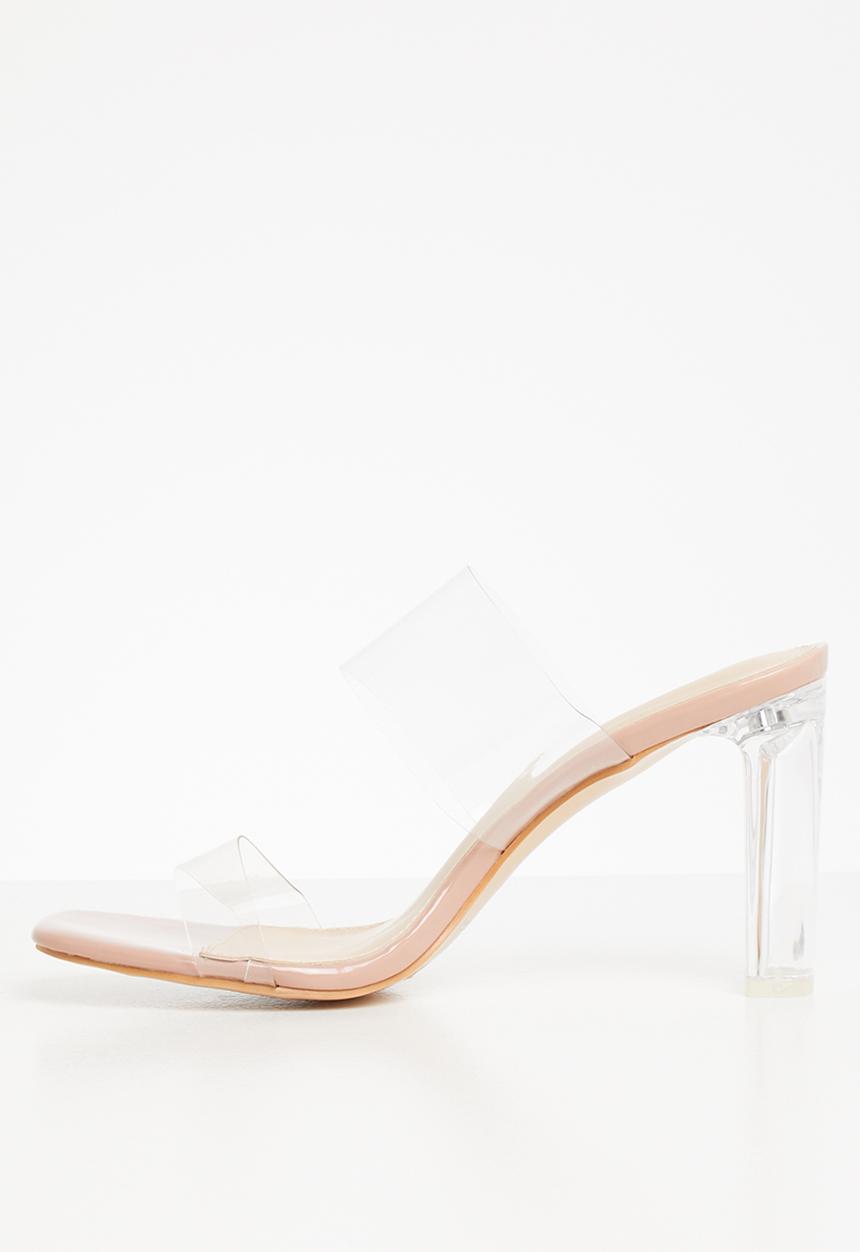 Public Desire - Envious block heel mule - neutral