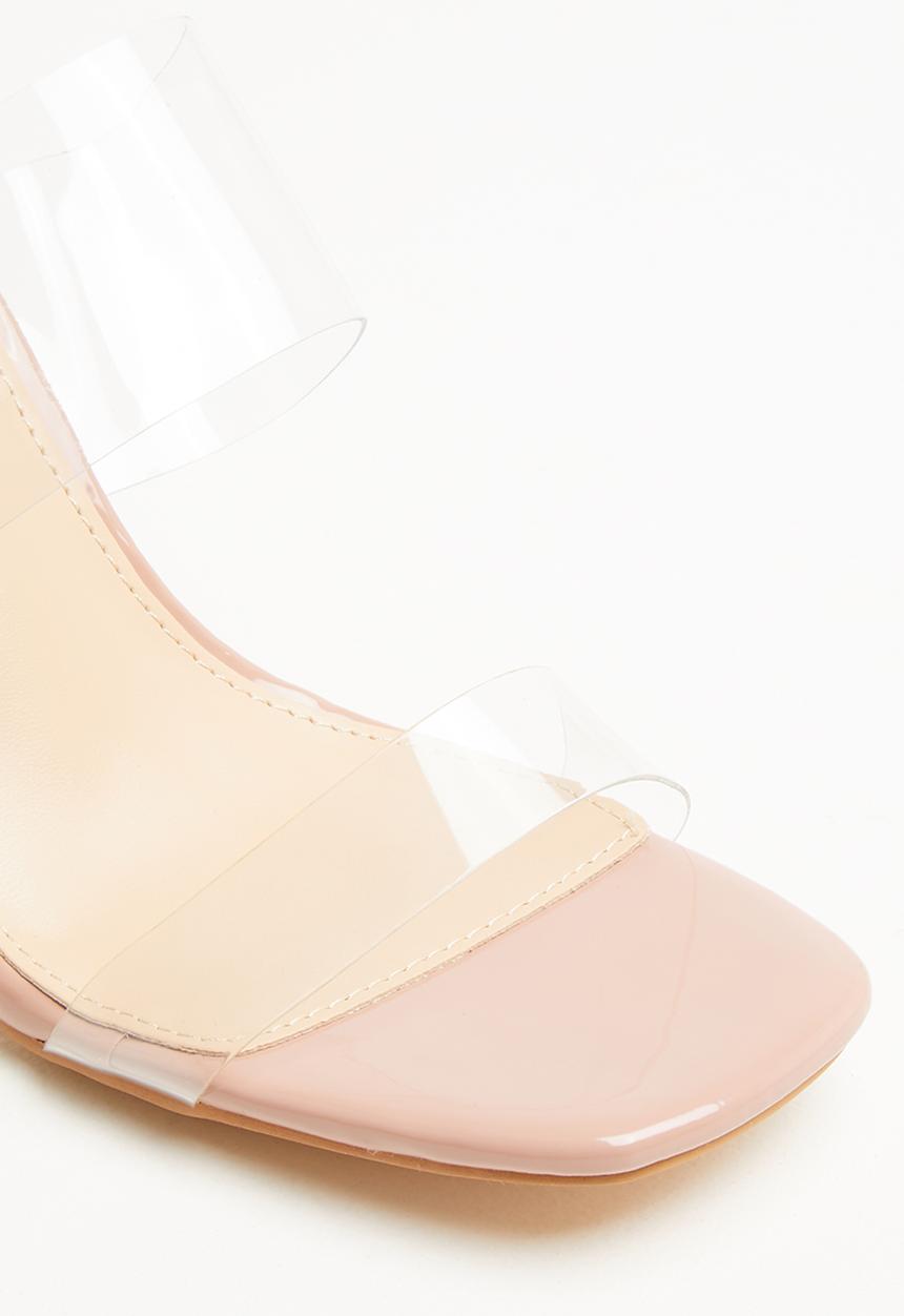 Public Desire - Envious block heel mule - neutral