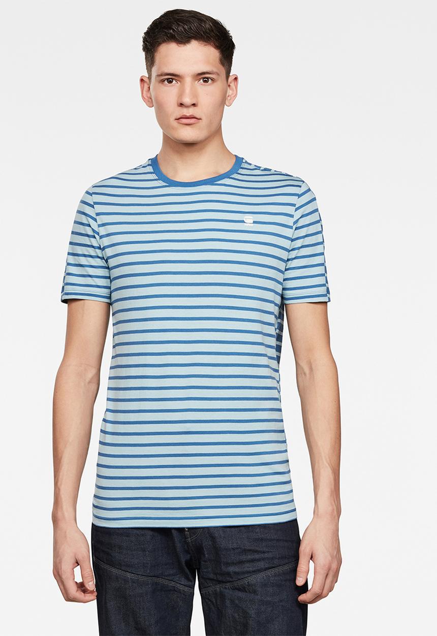 G-STAR - Korpaz stripe gr slim fit tee - blue 