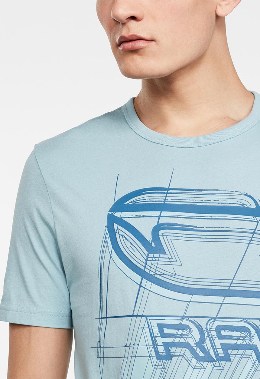 G-STAR - Perspective logo gr slim fit tee - blue