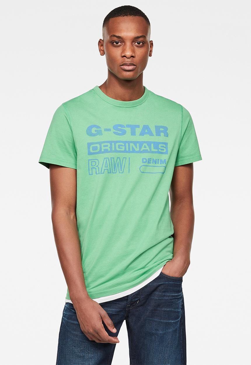 G-STAR - Originals water gr tee - green