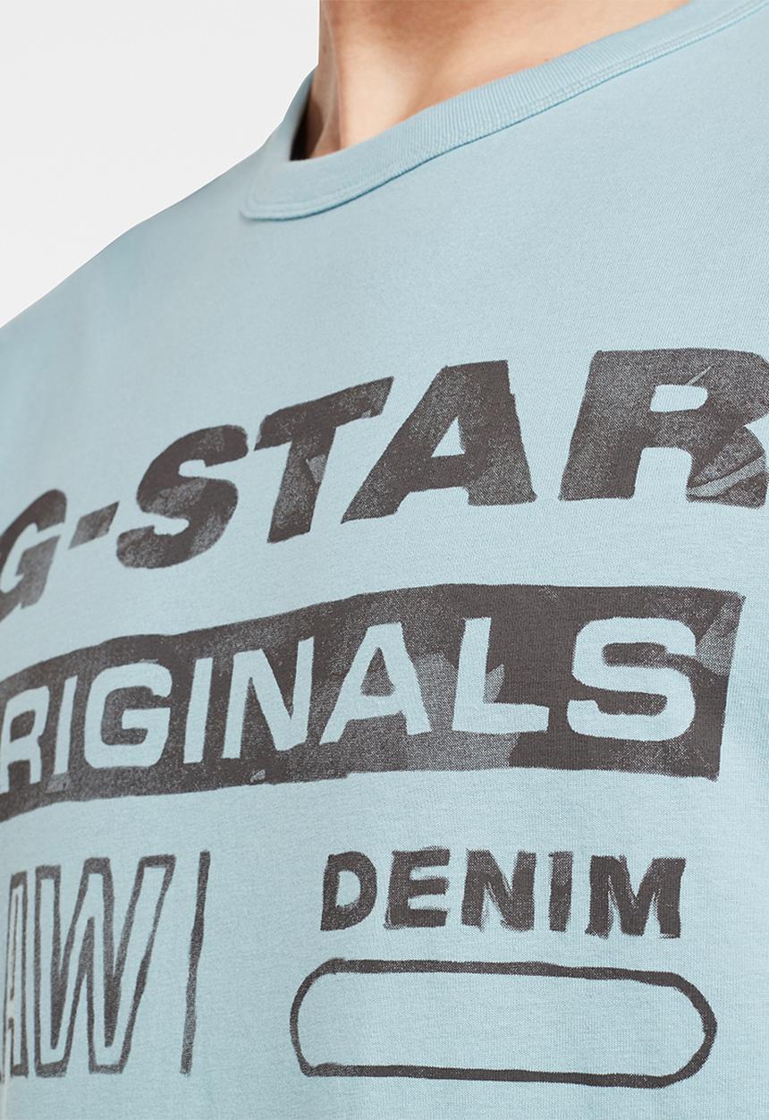 G-STAR - Originals water gr tee - blue