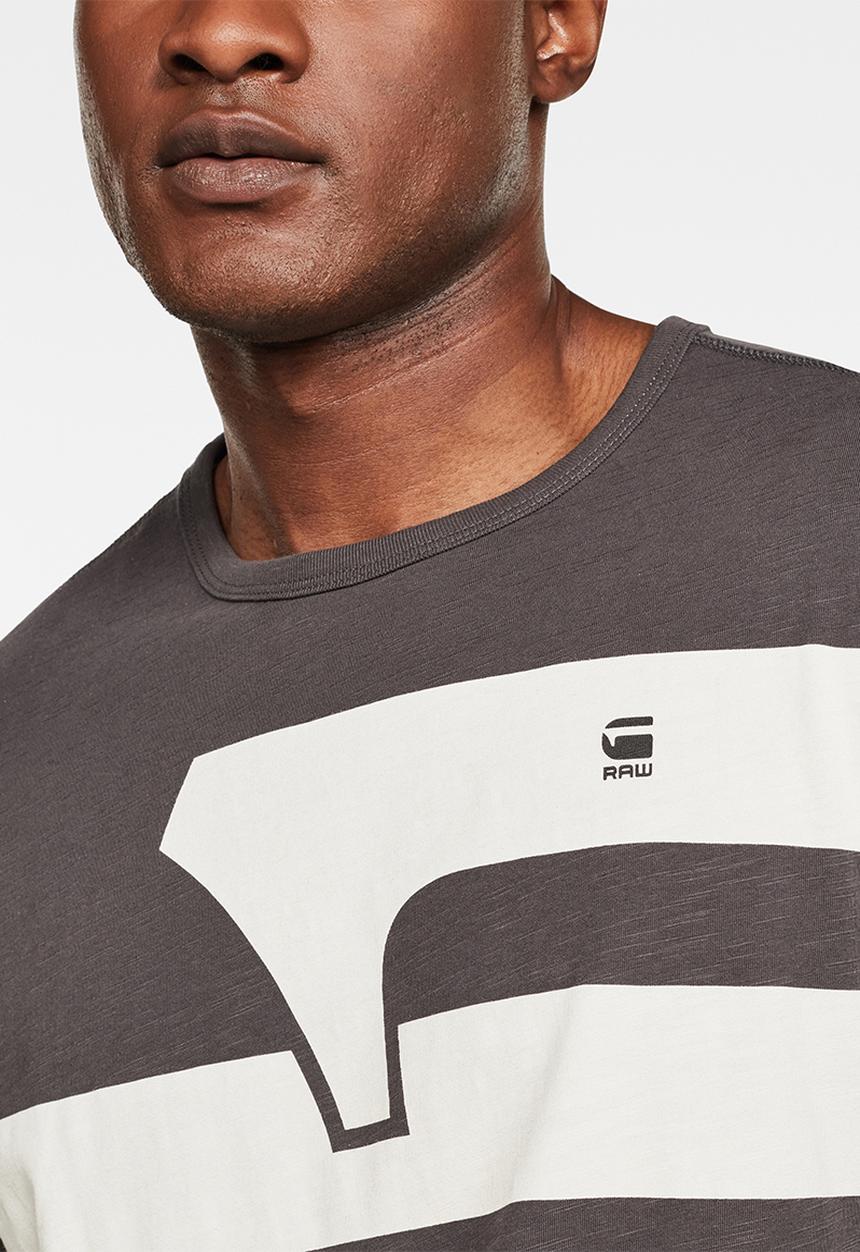 G-STAR - One stripes GR tee - grey