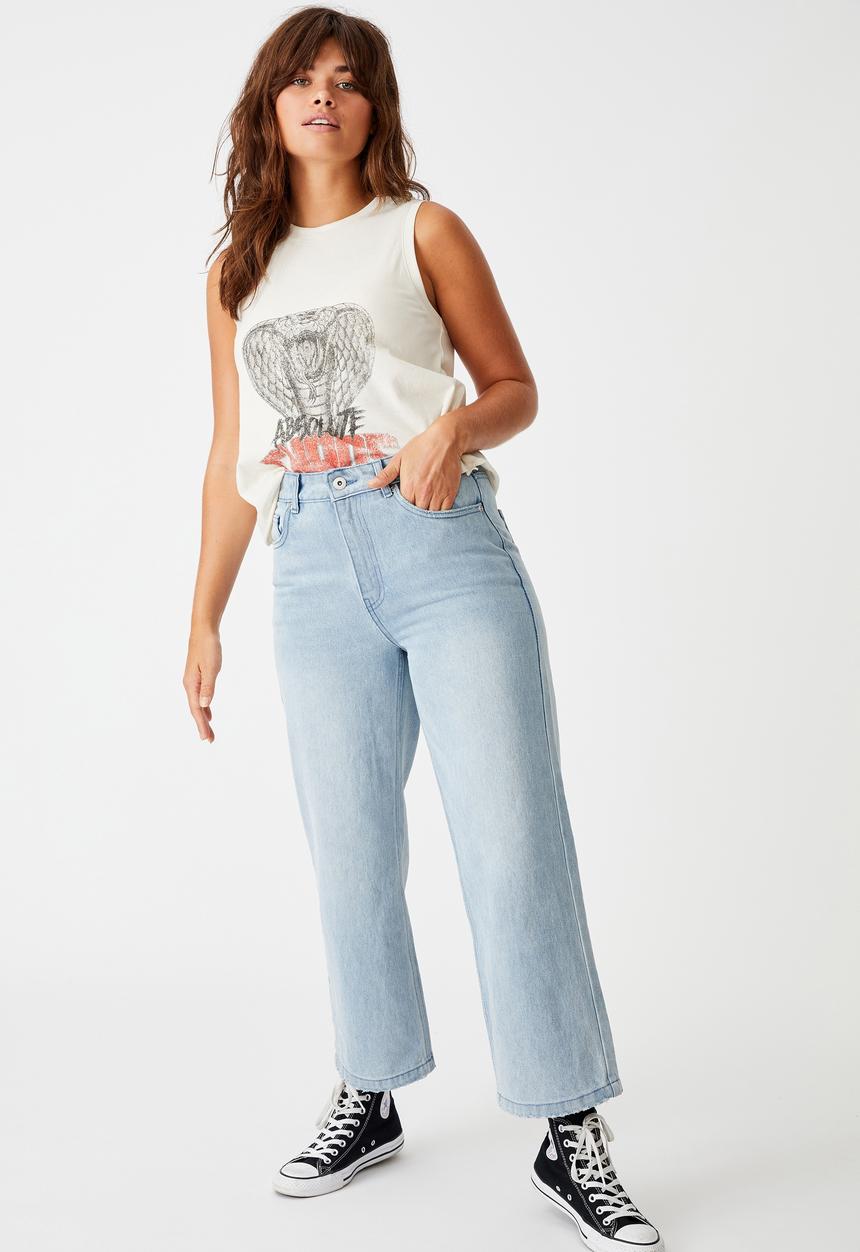Factorie - Wide leg jean - blue