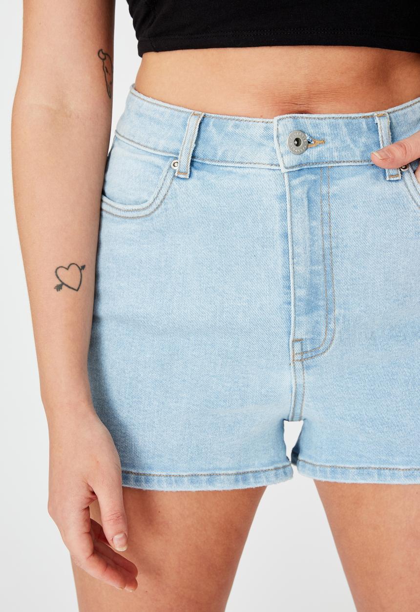 Factorie - Stretch denim short - blue
