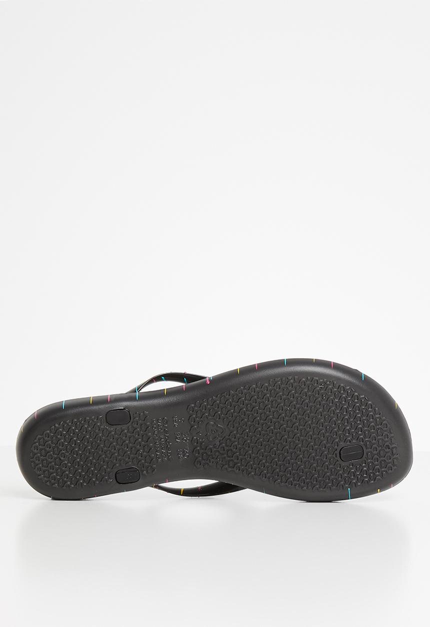 Ipanema - Wave art fem flip flop - black