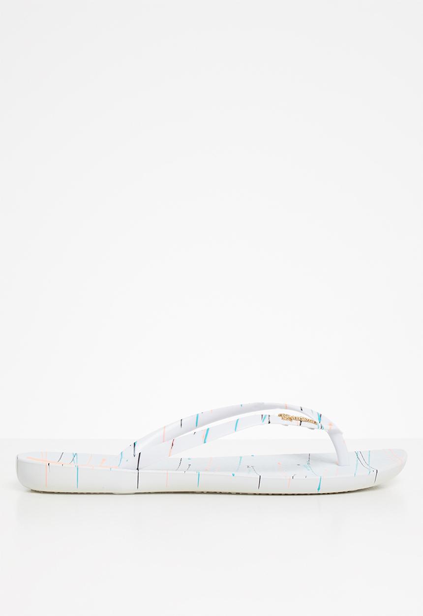 Ipanema - Wave art fem flip flop - white
