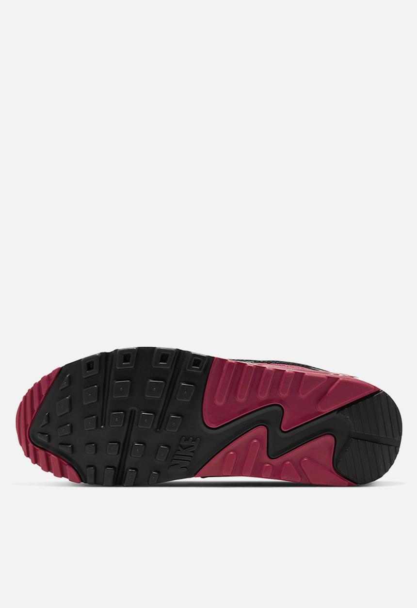 Nike - Air Max 90 - white / white-new maroon-black