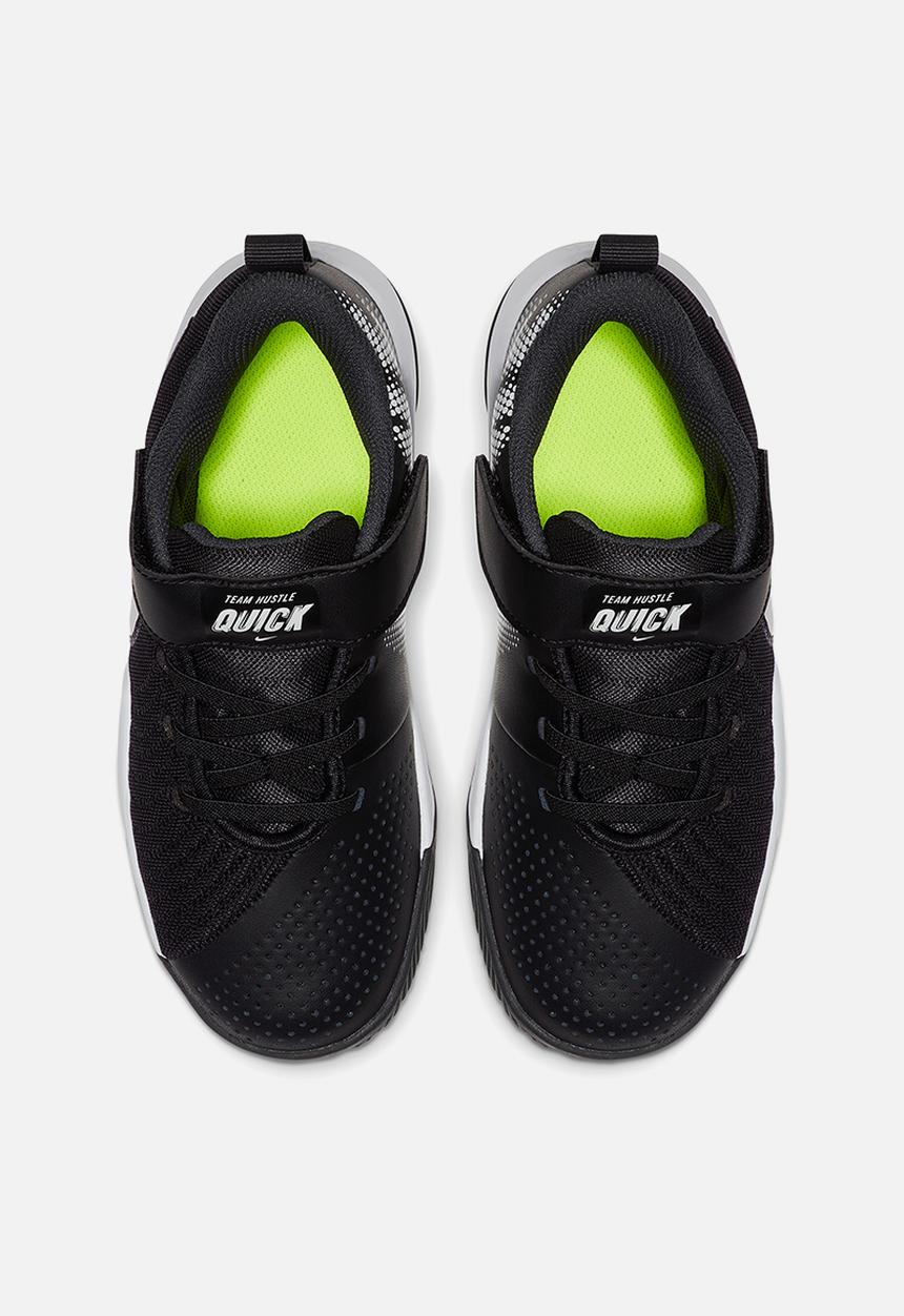 Nike - Nike team hustle quick 2 - black/white-anthracite-volt