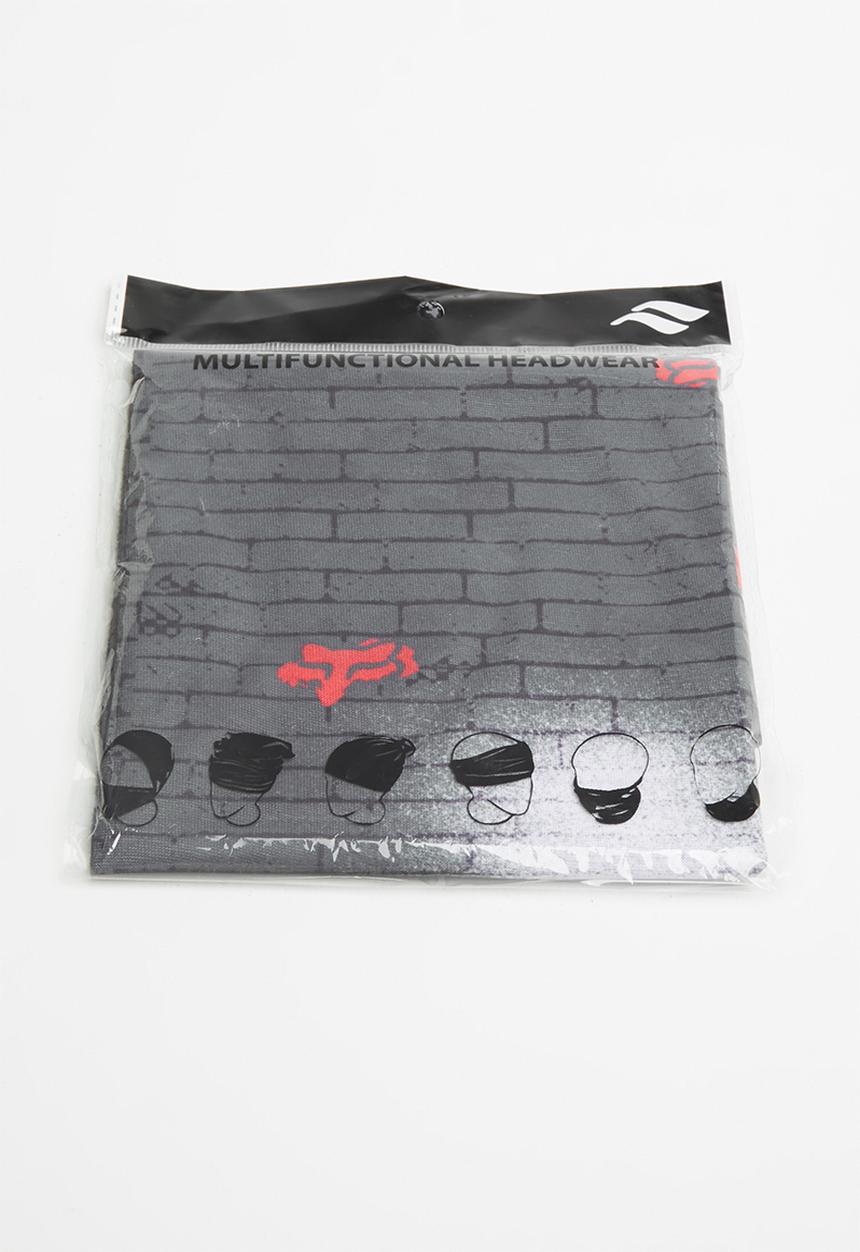 Fox - Bnkz tubular face masks - black & grey