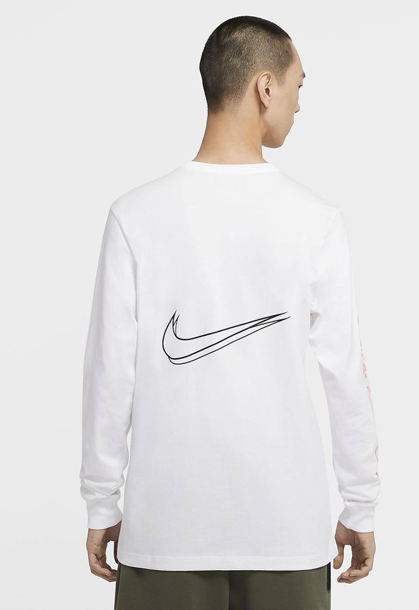 Nike - Nsw hbr worldwide long sleeve tee - white