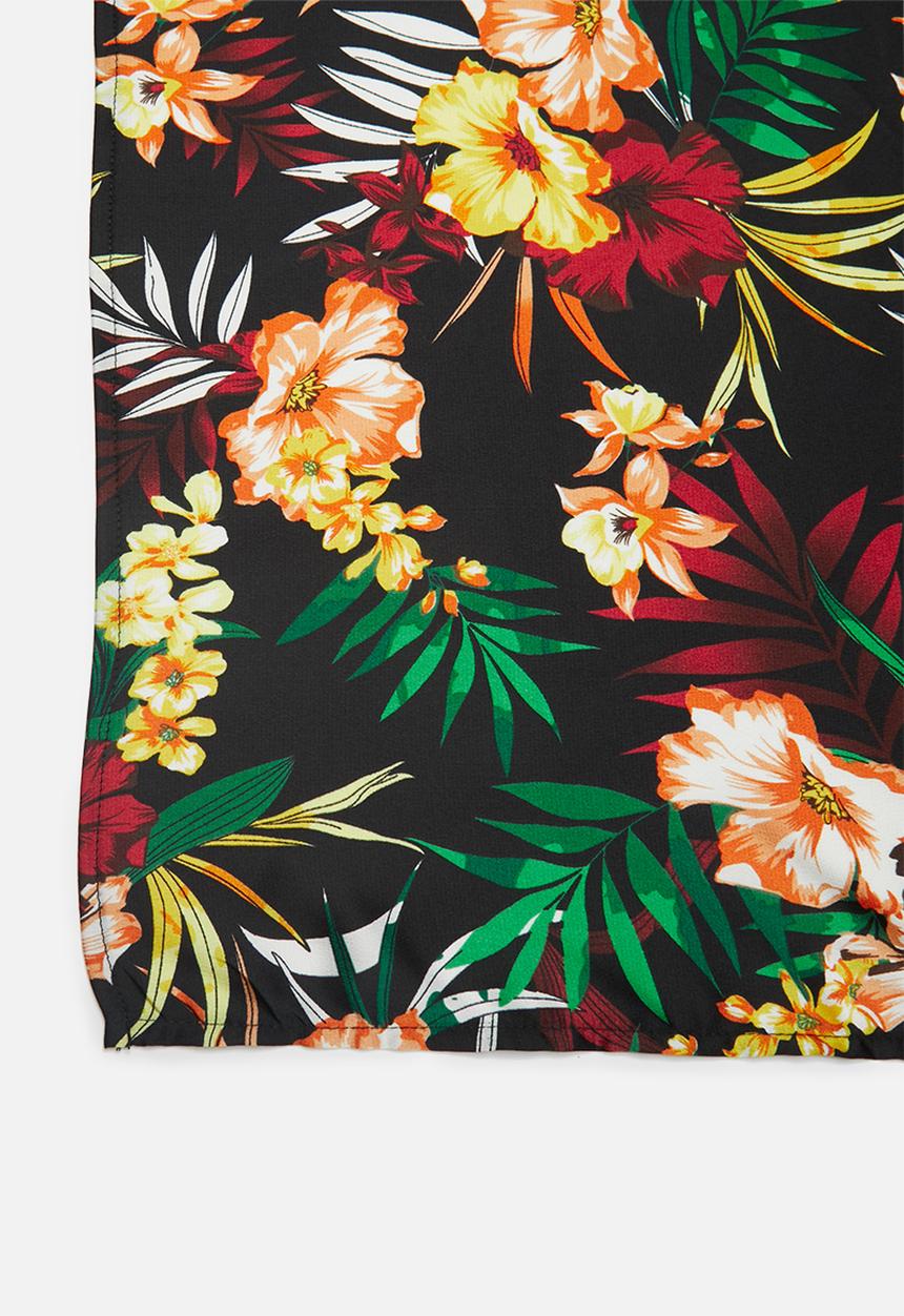 Superbalist - Spring floral print neckerchief - black