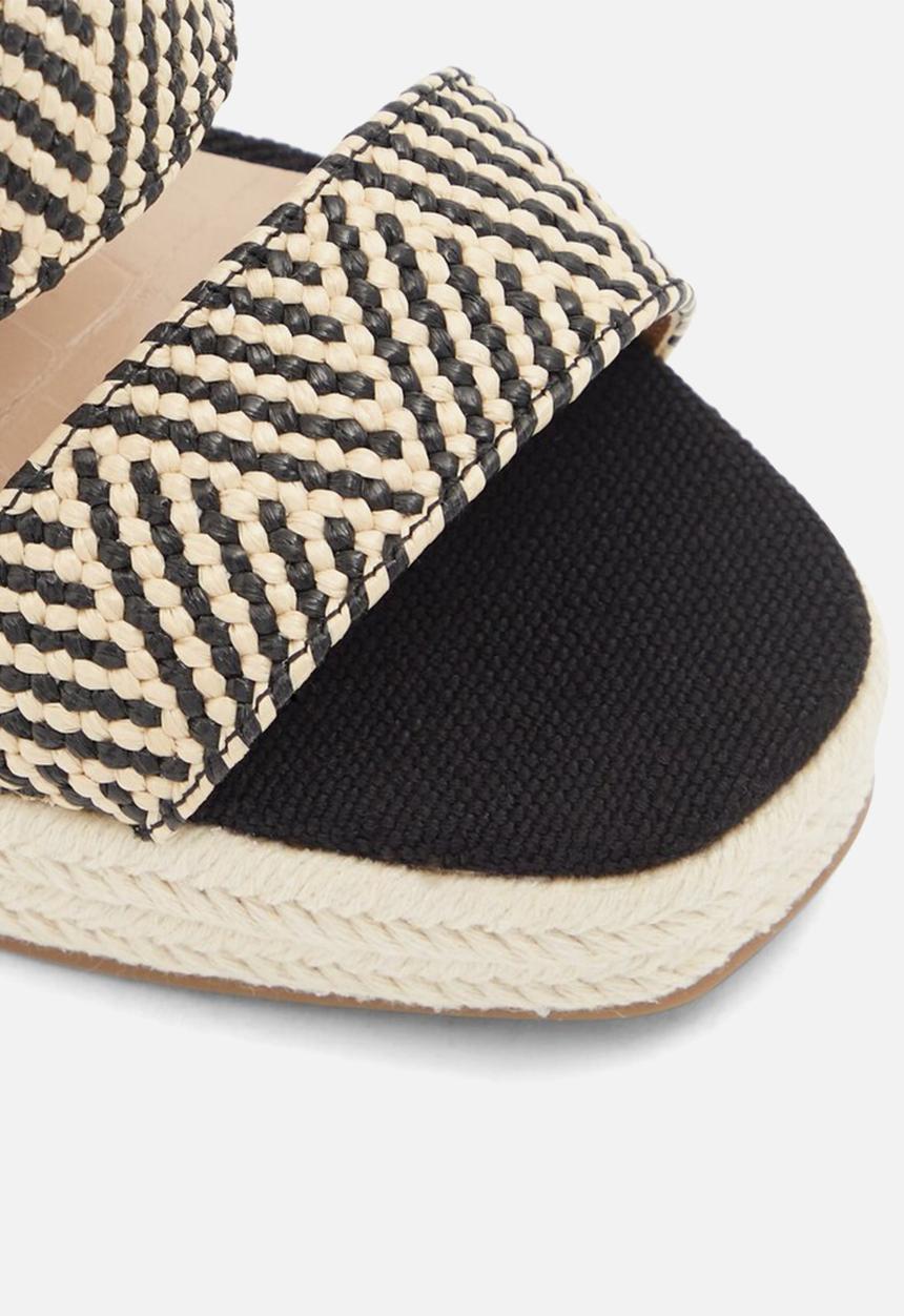 Call It Spring - Marichini wedge - black & cream 