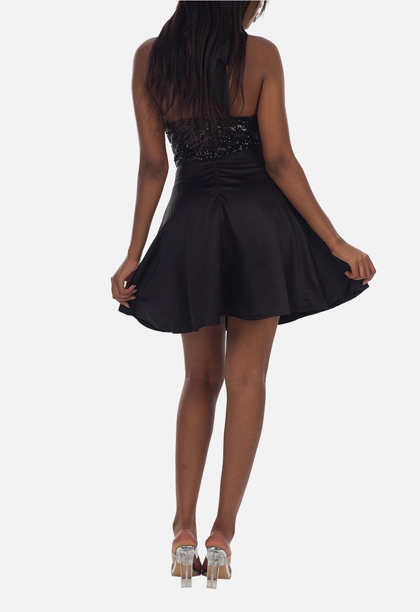 SISSY BOY - Cross me skater dress - black