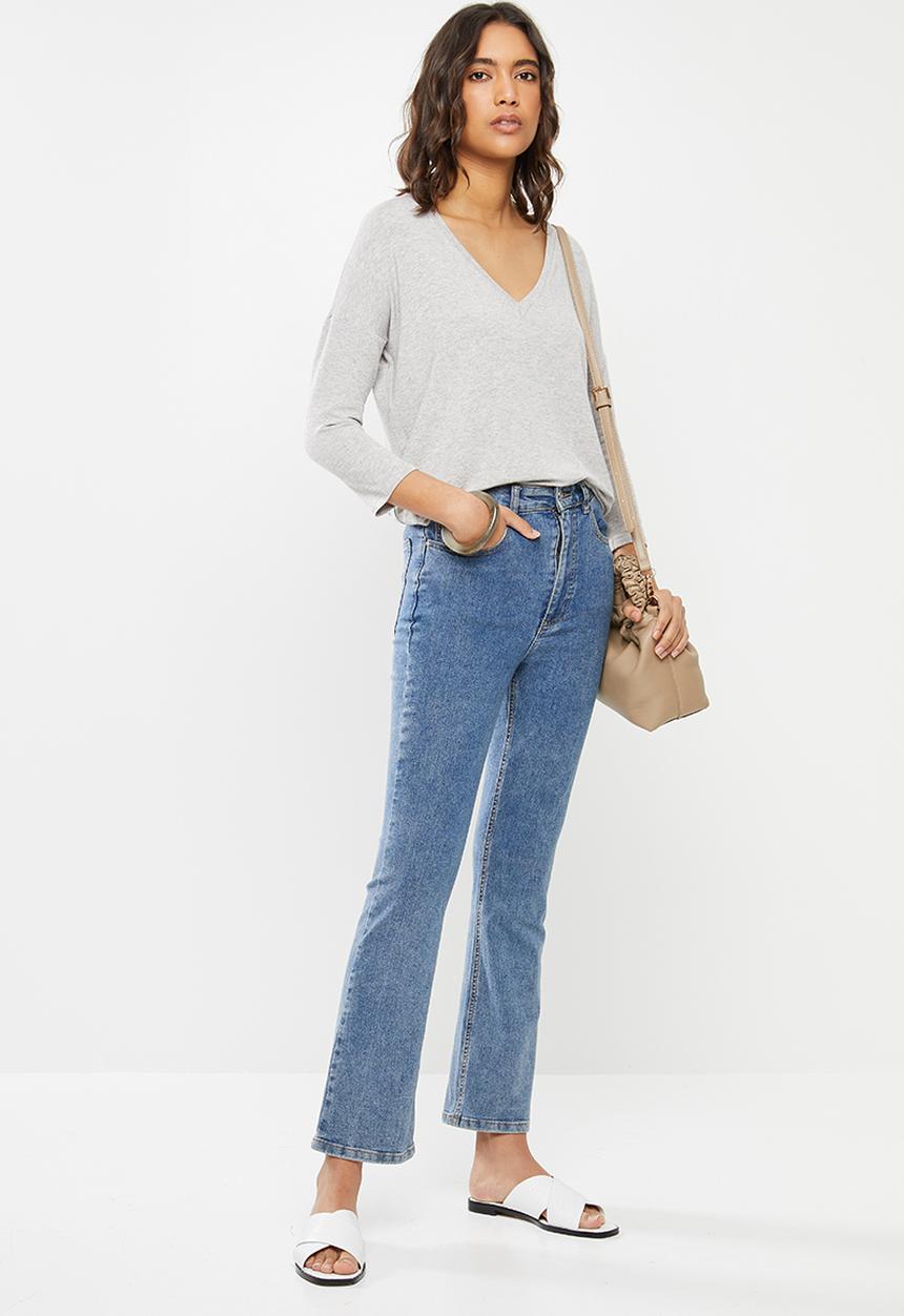 MANGO - T-shirt piki - grey