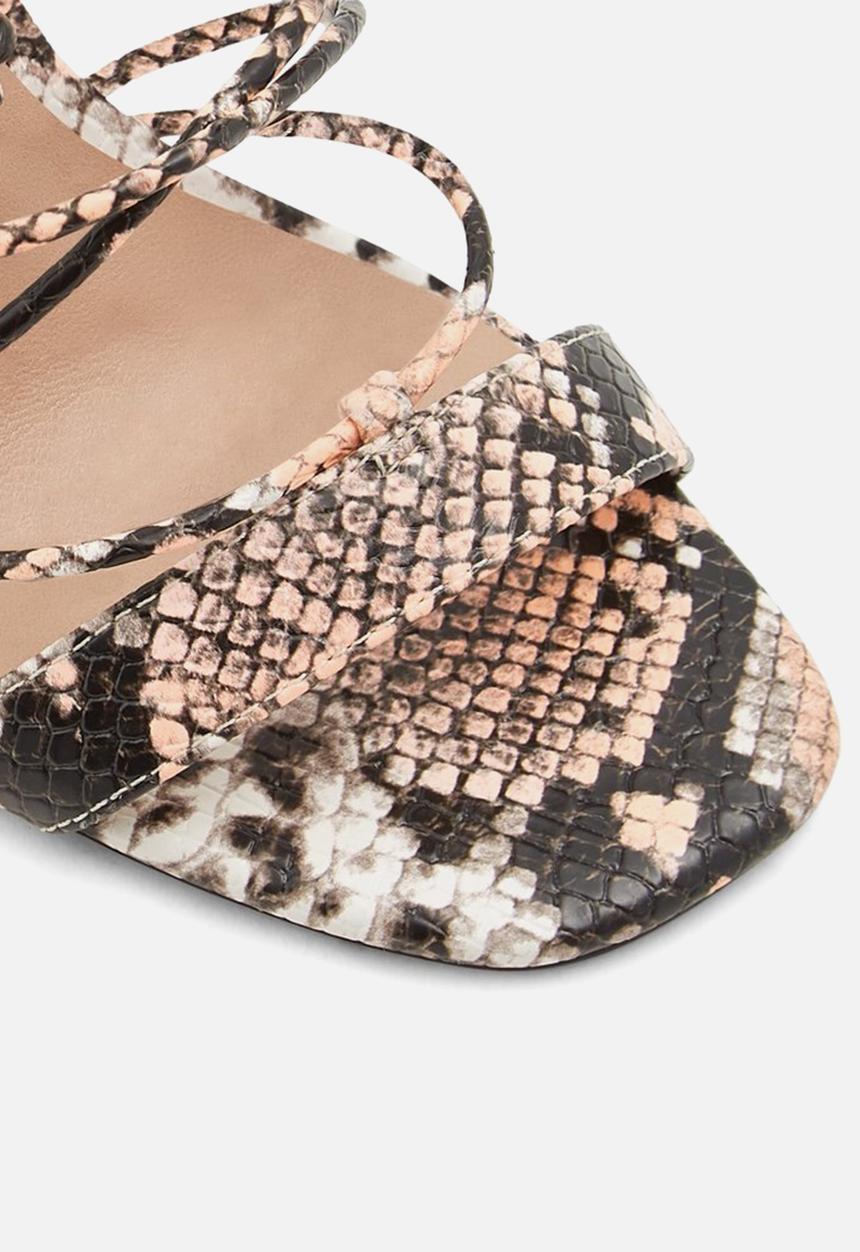 Call It Spring - Tinanova heel - orange & black 