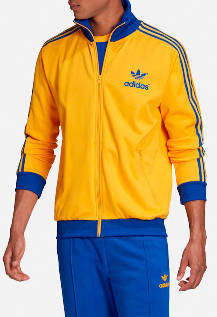 adidas Originals - 70s Tracktop - yellow & blue 