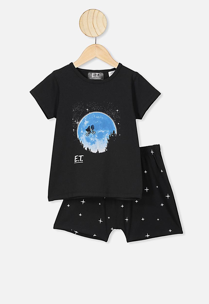 Cotton On - Hudson short sleeve pyjama set - black