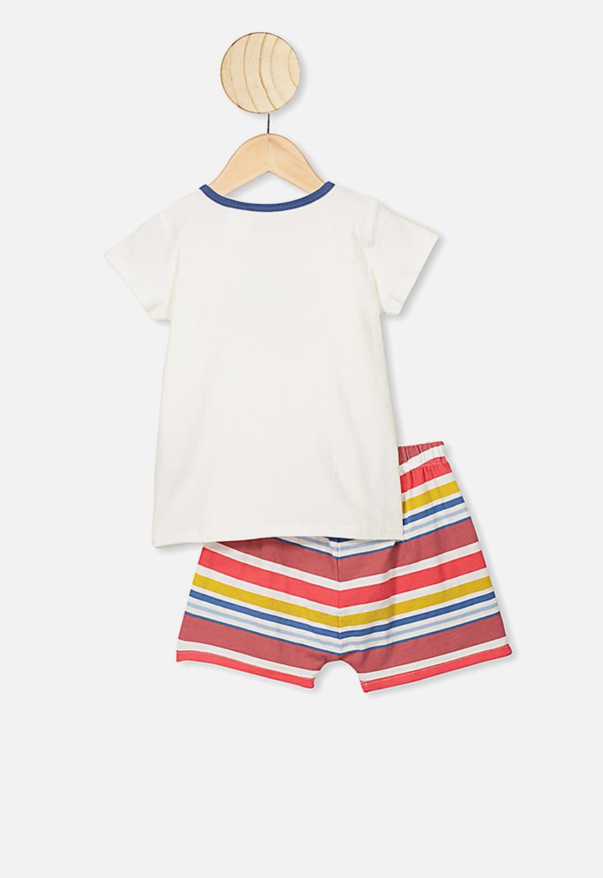 Cotton On - Hudson short sleeve pyjama set - multi