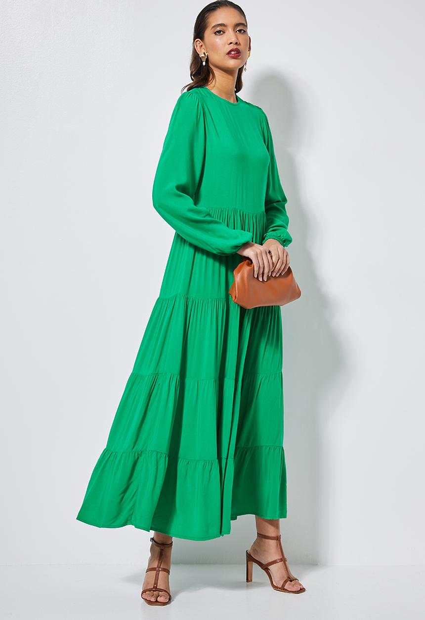 Superbalist - Tiered  dress - green