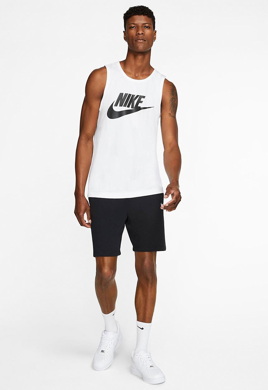Nike - Nsw icon futura tank - white &  black