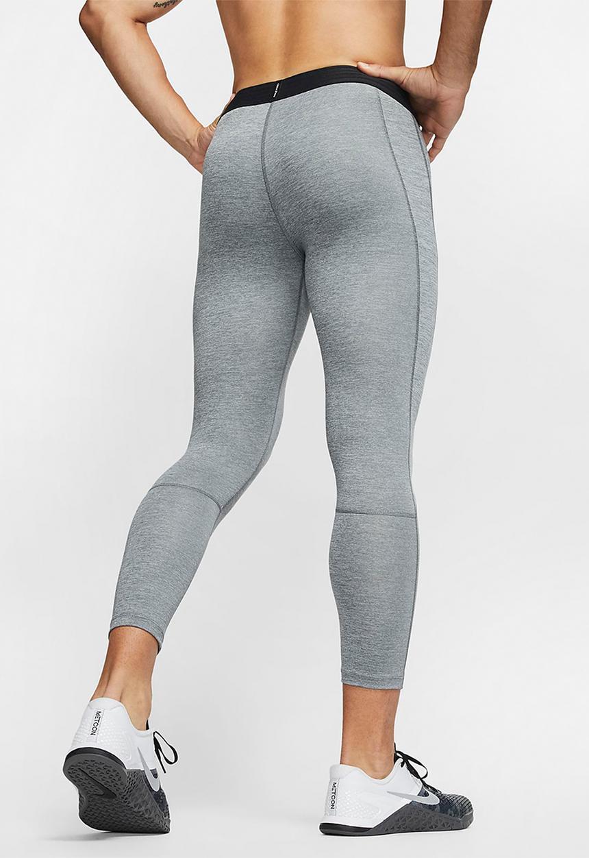 Nike - Nike pro 3/4 tights - grey & black 