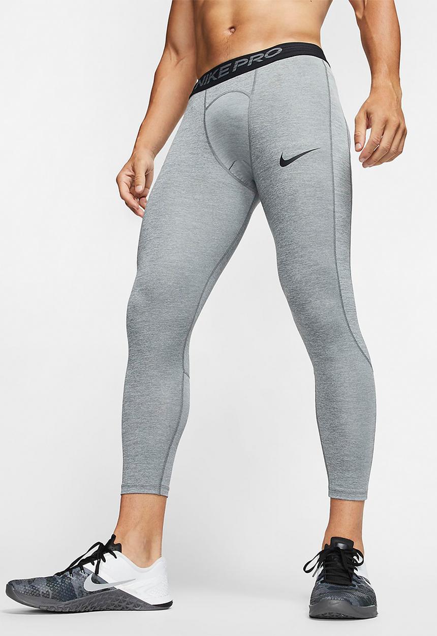 Nike - Nike pro 3/4 tights - grey & black 