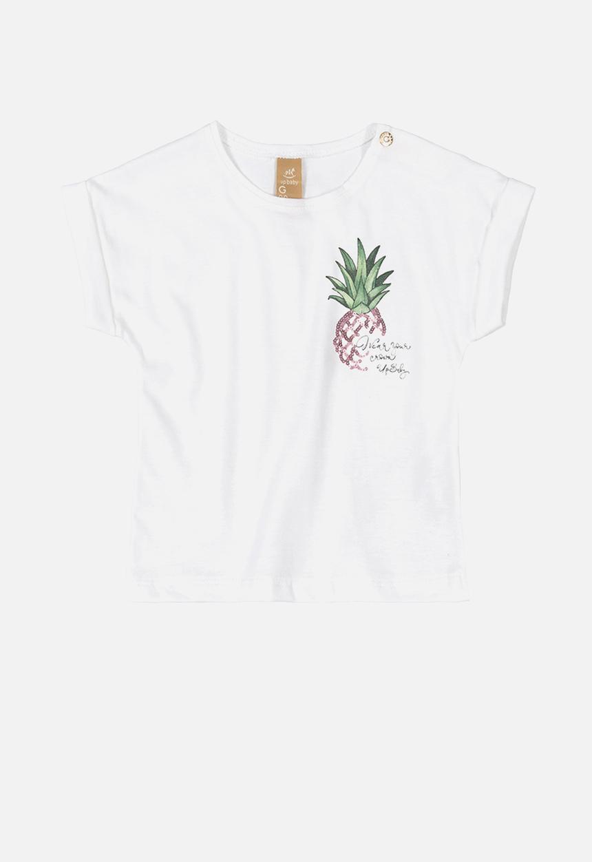 UP Baby - Pineapple blouse - white